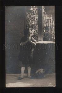 3052074 X-MAS Girl in Winter Dress Vintage PHOTO RPPC Russia