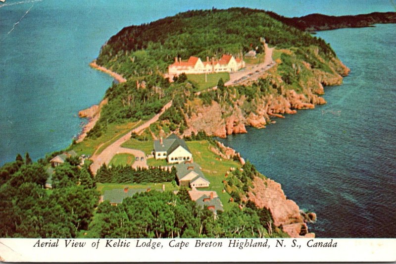 Canada Nova Scotia Cape Breton Highland Aerial View Of Keltic Lodge