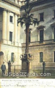 Mexican War Monument - Columbia, South Carolina SC Postcard