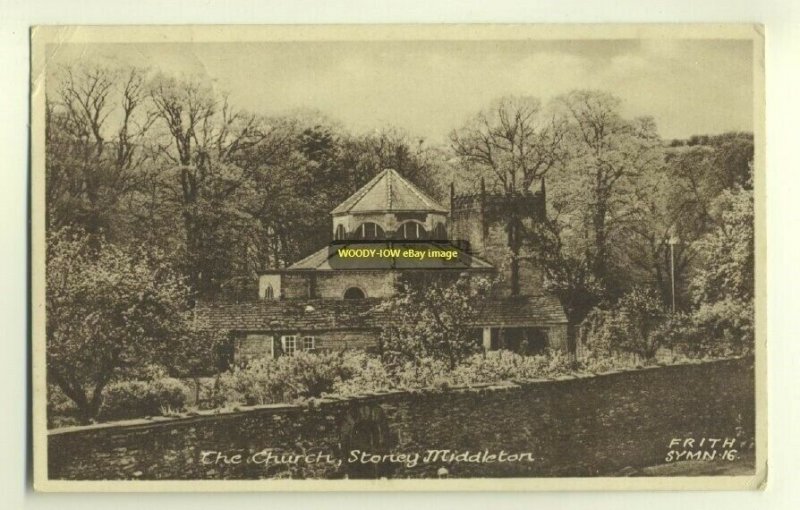 cu1006 - Stoney Middleton Church , Derbyshire - postcard