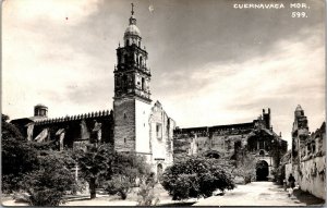 Vtg Cuernavaca Morelos Mexico Cuernavaca Cathedral RPPC Real Photo Postcard