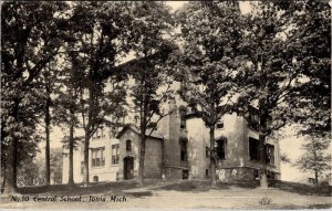 Ionia, MI Michigan  CENTRAL SCHOOL  Ionia County   1911 B&W Postcard