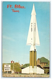 c1960s Nike Missile Scene Fort Bliss El Paso Texas TX Unposted Vintage Postcard