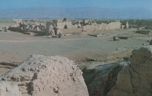 Deserted Car at Karakhoja GaoChang near Turfan Chinese Postcard