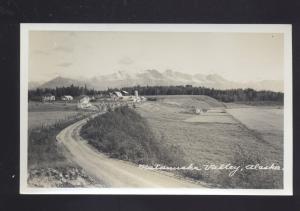 RPPC MATANUSKA VALLEY ALASKA BIRDSEYE VIEW REAL PHOTO POSTCARD