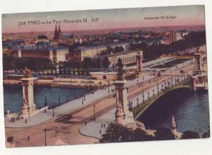 P74 JL 1929 postcard paris-le pont alexandre III bridge