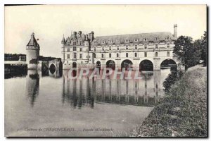 Old Postcard Chateau de Chenonceau Facade meridionale