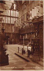 BR69449 harry VII chapel  westminster abbey   london  uk judges L 150 real photo
