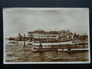 Hampshire SOUTHSEA Clarence Pier c1932 RP Postcard by Valentine