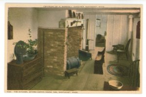 MA - Nantucket. Jethro Coffin House, Kitchen