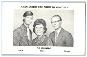 c1950's Christian Missionaries Ambassadors for Christ to Venezuela Postcard