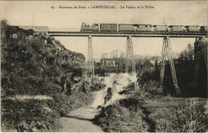 CPA BREST - LAMBEZELLEC - Le Viaduc et le Vallée LOCOMOTIVE (143811)