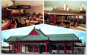 Postcard - Exotic Chinese Restaurant, Chinese Gardens - Portland, Oregon