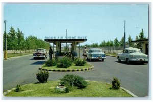 c1960's Main Gate to Biggs Air Force Base El Paso Texas TX Postcard