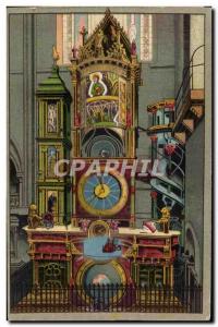 Old Postcard CARD SYSTEM Fancy Strasbourg Astronomical Clock of the cathedral