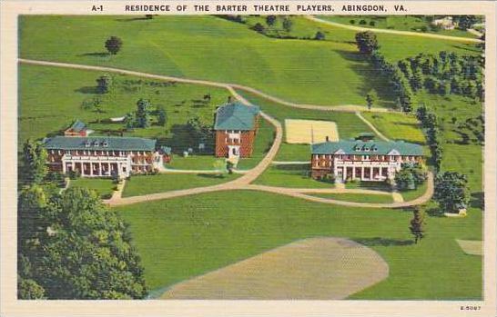 Virginia Abingdon Residence Of The Barter Theater Players