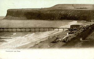 UK - England, Saltburn-by-the-Sea. Huntcliff and Pier