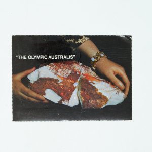 Olympic Australis world's largest opal vintage postcard Australia 1970s