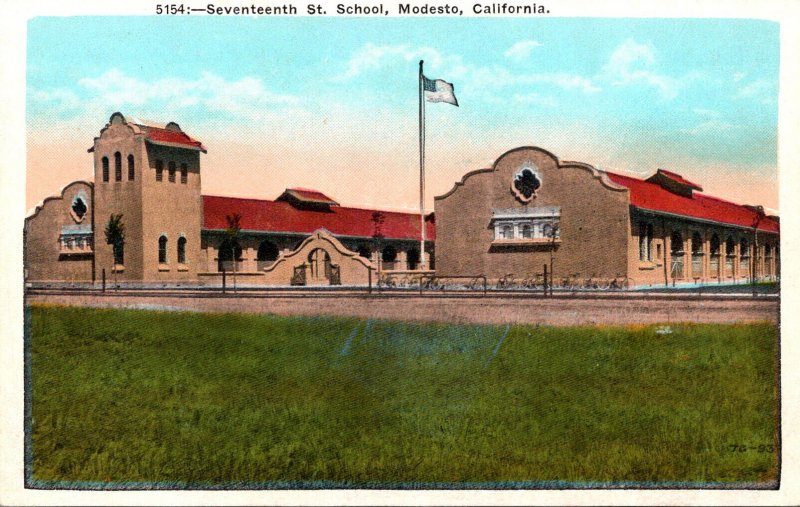 California Modesto Seventeenth Street School