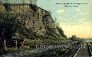 Bluffs along the Mississippi River - Clinton, Iowa IA