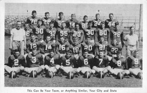 Sports Football Team Postcard Advertising Vintage Postcard AA68025