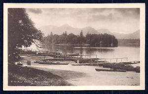 Derwentwater Boat Station England RPPC unused c1920's