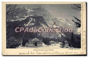 Postcard Old Praz Coutant In Winter