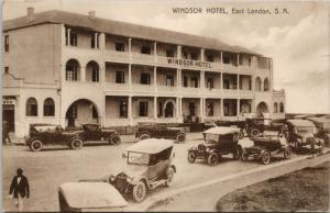 Windsor Hotel East London South Africa SA Old Cars Eland Unused Postcard E17