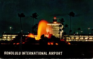 Hawaii Honolulu International Airport At Night 1972
