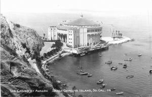 1950s AVALON CATALINA SAN DIEGO CALIFORNIA Casino boats RPPC 4996