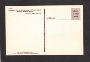 OR Morrison Bridge view downtown Portland Oregon Bldg Postcard