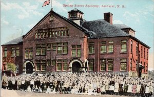 Amherst NS Spring Street Academy Students Nova Scotia Unused Postcard H51