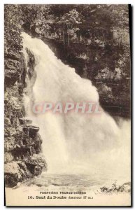 Old Postcard Frontiere Franco Suisse Saut du Doubs