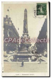 Postcard Old Lyon Monument Carnot