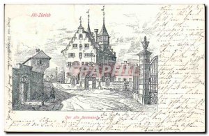 Old Postcard Der alte Switzerland Zurich Seidenhof