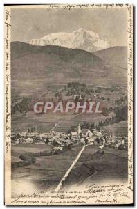 Old Postcard Megeve and Mont Blanc