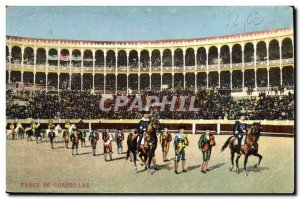 Old Postcard Bullfight Bullfight Paseo de cuadrillas