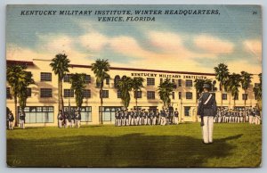 US Army Postcard -  Kentucky Military Institute - Winter HQ - Venice, Florida