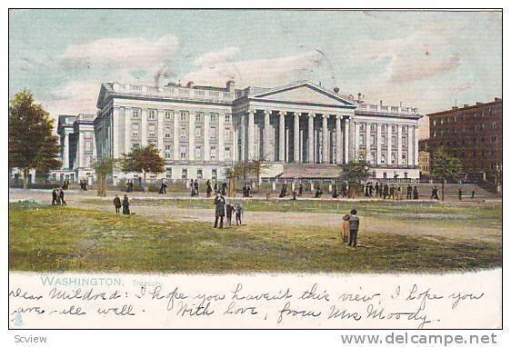 Exterior, Treasury, Washington,  PU-1908