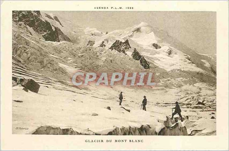 Old Postcard GLACIER DU MONT BLANC