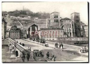 Postcard Modern Lyon D & # 39Autrefois Bridge Tilsit