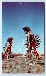 Native American TONY PURLEY Winslow Arizona LAGUNA INDIAN HOOP DANCE  Postcard