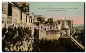 Old Postcard Set Carcassonne De La Porte From & # 39Aude