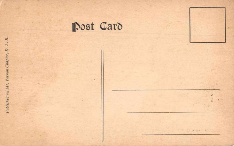 George and Martha Washington Silhouettes at Mount Vernon Postcard AA5016