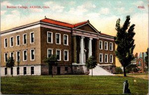 Postcard Buchtel College in Akron, Ohio