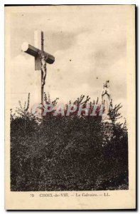 Old Postcard The Calvary Cross Life