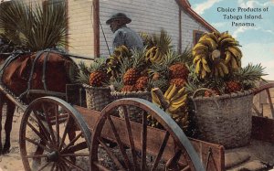 Choice Products of Toboga Island, Panama, Early Postcard, Unused