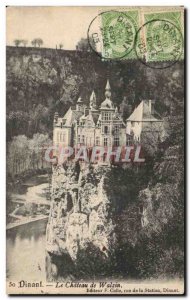 Belgie Belgium Old Postcard Dinant The castle Walzin