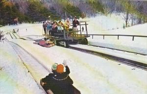 Massachusetts Lenox Tobogganing At Eastover