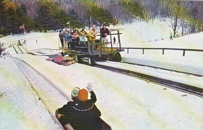 Massachusetts Lenox Tobogganing At Eastover